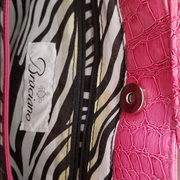 Braciano Alligator Print Shoulder Bag - Picture 7 of 7